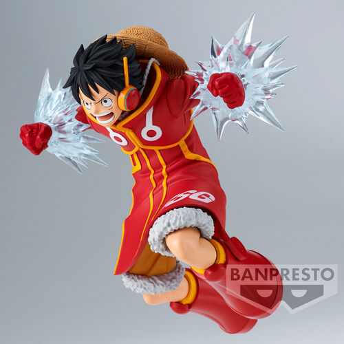 Figura Banpresto One Piece Monkey D. Luffy Battle Record de 14 cm