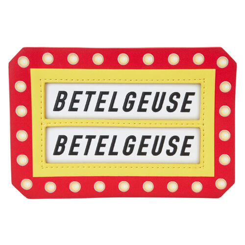 Porta-moedas Loungelfy Beetlejuice Here Lies Betelgeuse Marquee card holder