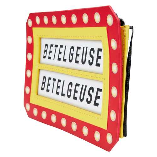 Porta-moedas Loungelfy Beetlejuice Here Lies Betelgeuse Marquee card holder