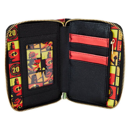 Mochila Loungefly Disney Pixar The Incredibles 20th Anniversary wallet