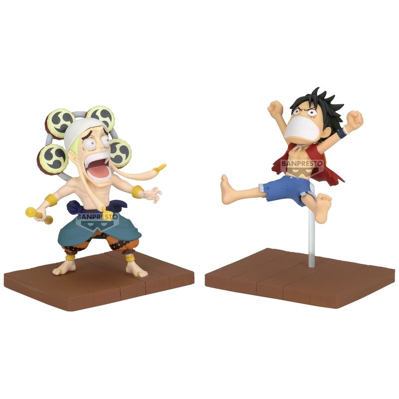 Banpresto Monkey D Luffy & Enel World Collectable Figure One Piece 7cm