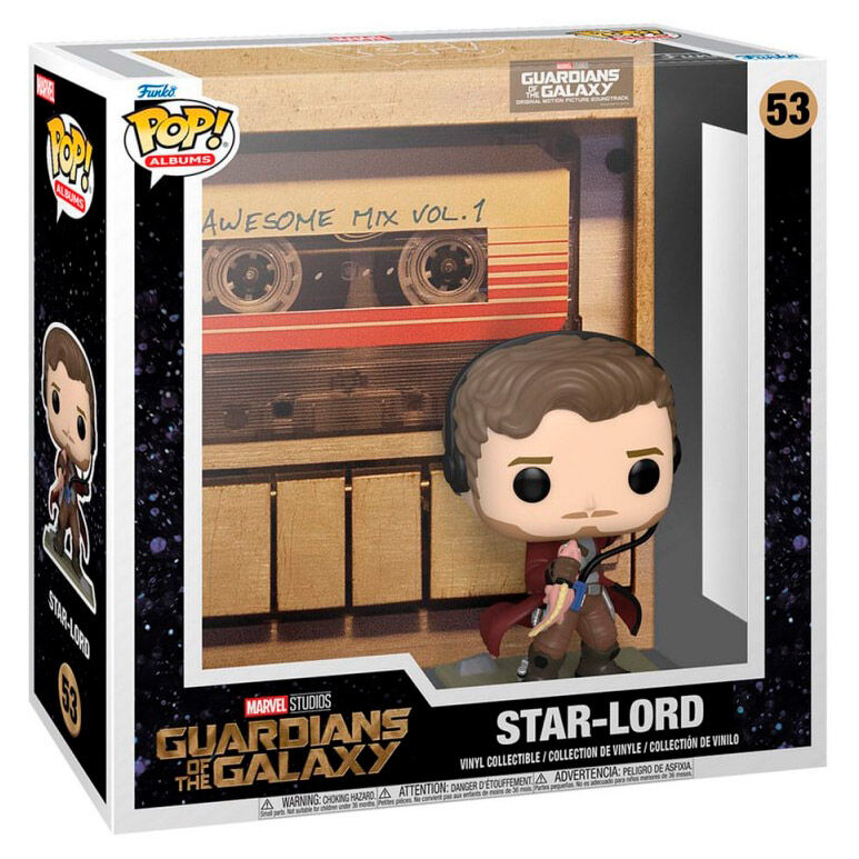 Funko Pop! Albums Marvel Studios Guardians Of The Galaxy Awesome Mix Vol. 1 Star-Lord #53