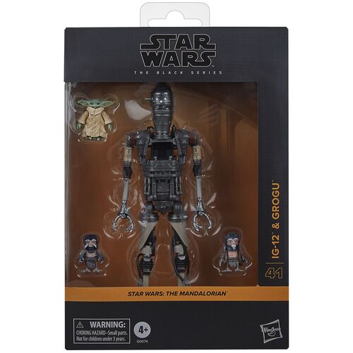 Figura Hasbro Star Wars The Mandalorian IG-12 y Grogu set 15cm