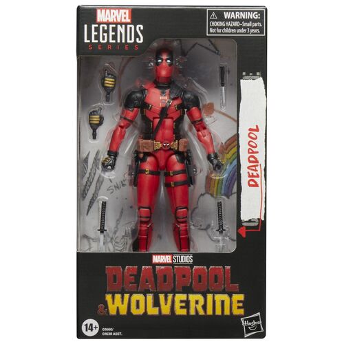Figura de Deadpool y Wolverine de la serie Marvel Legends de Hasbro - Figura de Deadpool de 15 cm