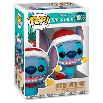 Funko POP! Disney Lilo and Stitch Stitch with Santa Hat #1503