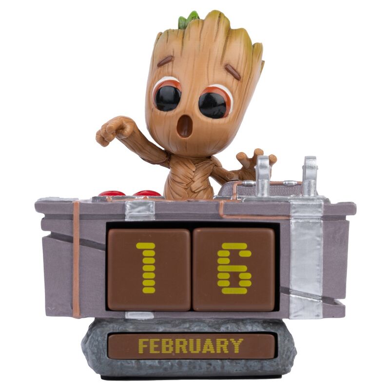 Erik Calendario Perpetuo 3D Guardianes de la Galaxia Groot Botón de Muerte Marvel