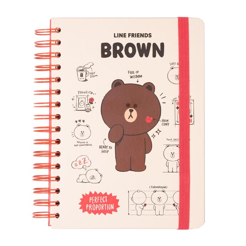 Erik Caderno A5 Line Friends