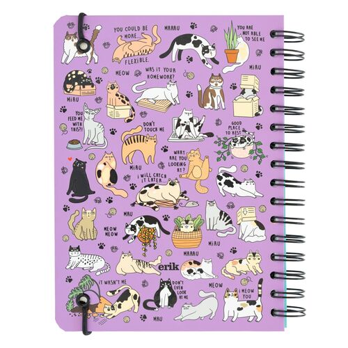 Erik Caderno Meow Meow A5 notebook