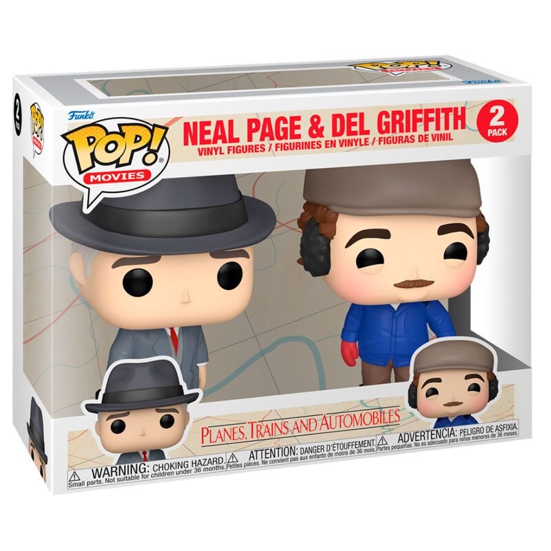 * PRÉ-RESERVA * Funko POP! Movies Planes, Trains and Automobiles Neal Page & Del Griffith 2 Pack