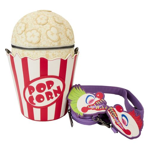 Mala a Tiracolo + Porta-Moedas Loungefly Killer Klowns Popcorn Crossbody Bag With Coin Bag