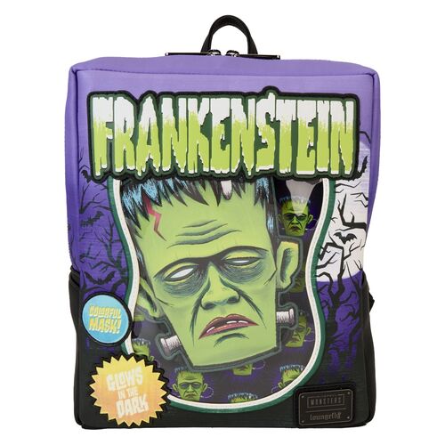 Mochila Loungefly Universal Monster Frankenstein Neon Mask backpack 28cm