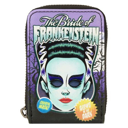 Porta-Cartões Loungefly Universal Monster Bride of Frankenstein Neon Mask card holder