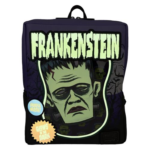 Mochila Loungefly Universal Monster Frankenstein Neon Mask backpack 28cm