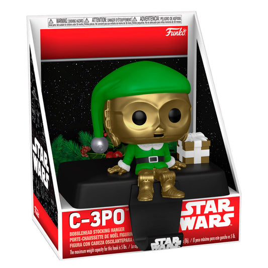 * PRÉ-RESERVA * Funko POP! Stocking Hanger Star Wars Holiday C-3PO