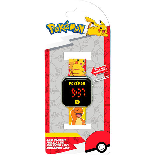 Reloj LED Pokémon con licencia para niños