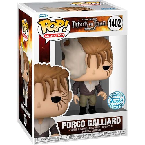 Funko Pop! Animation Attack On Titan Final Season Porco Galliard #1402 Exclusive