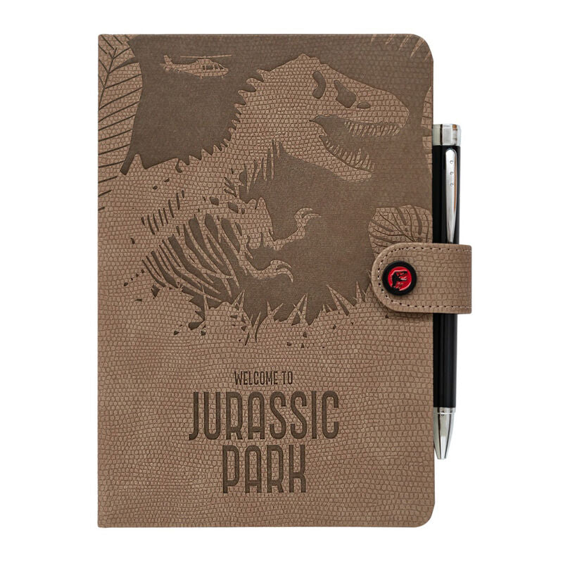 Erik Caderno A5 premium + Esferográfica com Projetor Jurassic Park