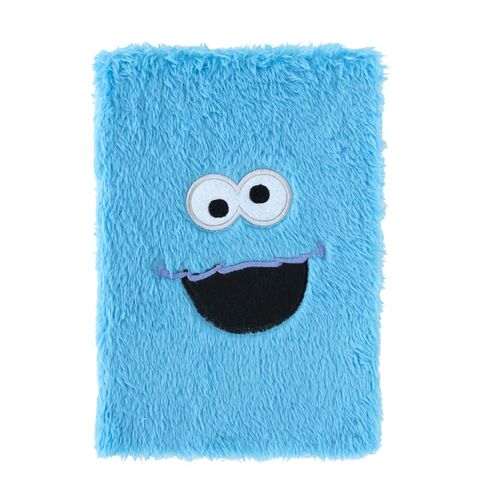 Erik Caderno Sesame Street Cookie Monster A5 premium plush notebook