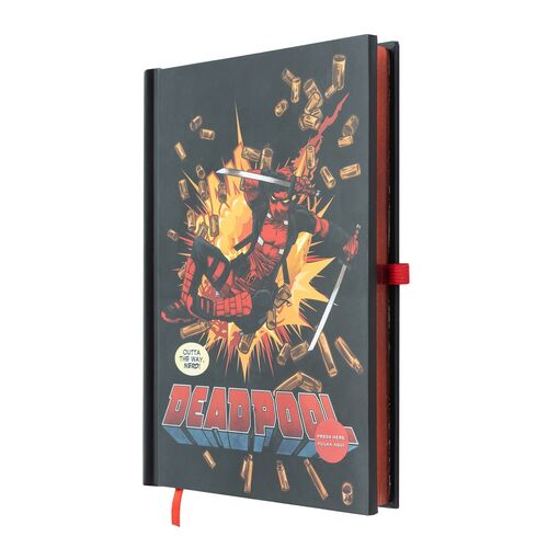 Erik Caderno Marvel Deadpool A5 premium led notebook