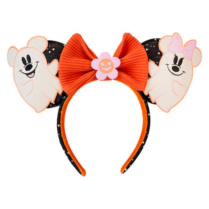 Bandolete Loungefly Disney Mickey & Minnie Floral Ghost headband