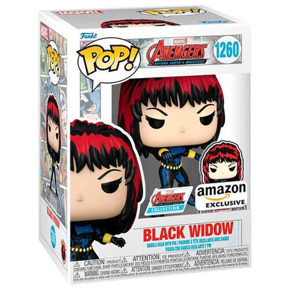 Funko Pop! Marvel Avengers Black Widow 60th Anniversary with Enamel Pin #1260 Exclusive