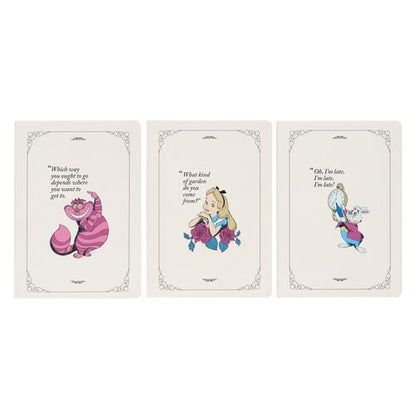 Erik Caderno Disney Alice in Wonderland pack 3 A5 notebooks