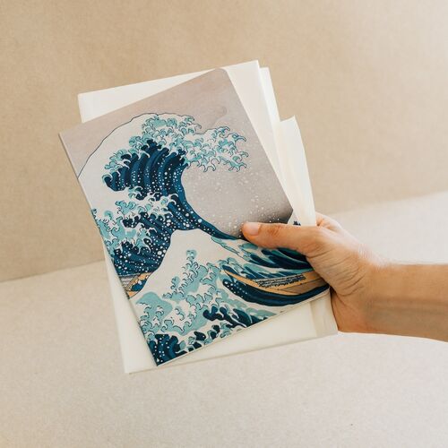 Erik Caderno The Great Wave of Kanagawa Hokusai pack 3 A5 notebooks