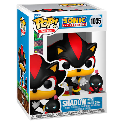 * PRÉ-RESERVA * Funko POP! Games Sonic The Hedgehog Shadow with Dark Chao #1035