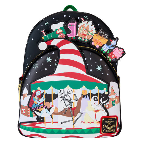 Mochila Loungefly Disney Nightmare Before Christmas Journey to Christmas Town backpack