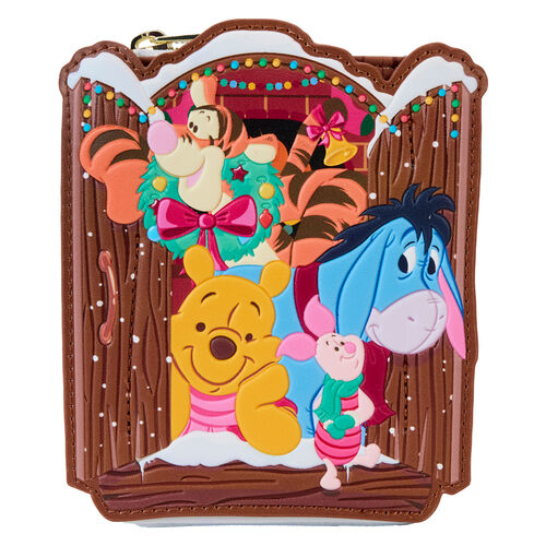 Carteira Loungefly Disney Winnie the Pooh Holiday Friends wallet