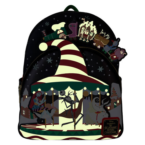 Mochila Loungefly Disney Nightmare Before Christmas Journey to Christmas Town backpack