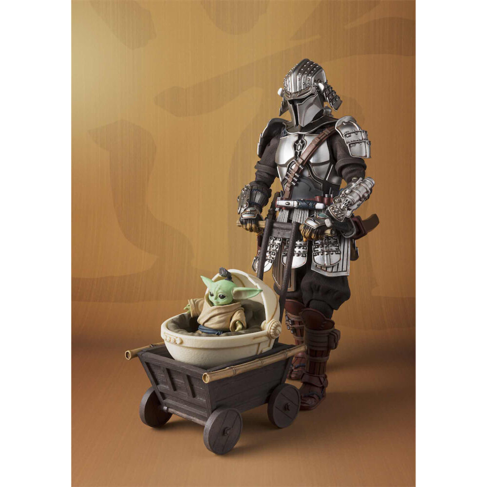 Tamashii Nations Figura Star Wars Ronin Mandalorian Beskar Armor & Grogu figure 18cm