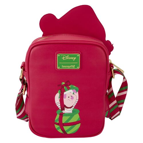 Mala de ombro Loungefly Disney Winnie the Pooh Santa Pooh shoulder bag