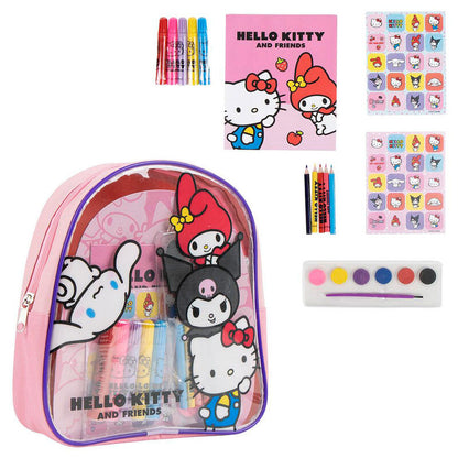 Cerdá Set papelería mochila Hello Kitty and Friends