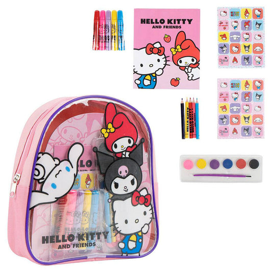 Cerdá Set papelería mochila Hello Kitty and Friends