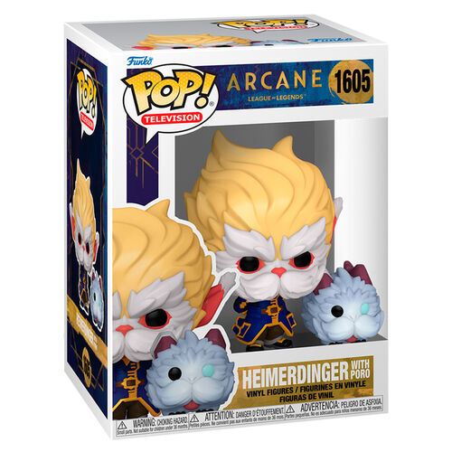 * PRÉ-RESERVA * Funko POP! Television Arcane League of Legends Heimerdinger with Poro #1605