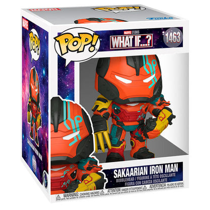 * PRÉ-RESERVA * Funko POP! Marvel Studios What If...? Saakarian Iron Man 6" #1463 (Super Sized POP!)