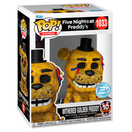 Funko POP! Games Five Nights At Freddy's Withered Golden Freddy #1033 Exclusive