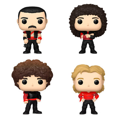 PRÉ-RESERVA * Funko POP! Rocks Queen (Radio Gaga) Freddie Mercury / Brian May / John Deacon / Roger Taylor 4 Pack