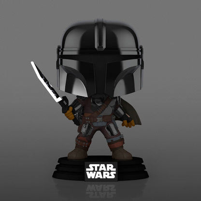 Funko POP! Star Wars The Mandalorian With Darksaber #491 GITD Exclusive