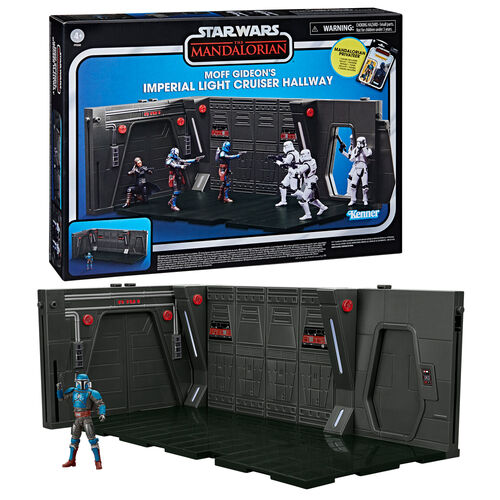 Figura Hasbro Star Wars Playset Moff Gideons Imperial Light Cruiser Hallway + Mandalorian Privateer 9.5cm