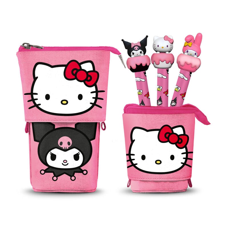 Karactermania Estojo Multiusos + 3 Canetas borrables Hello Kitty