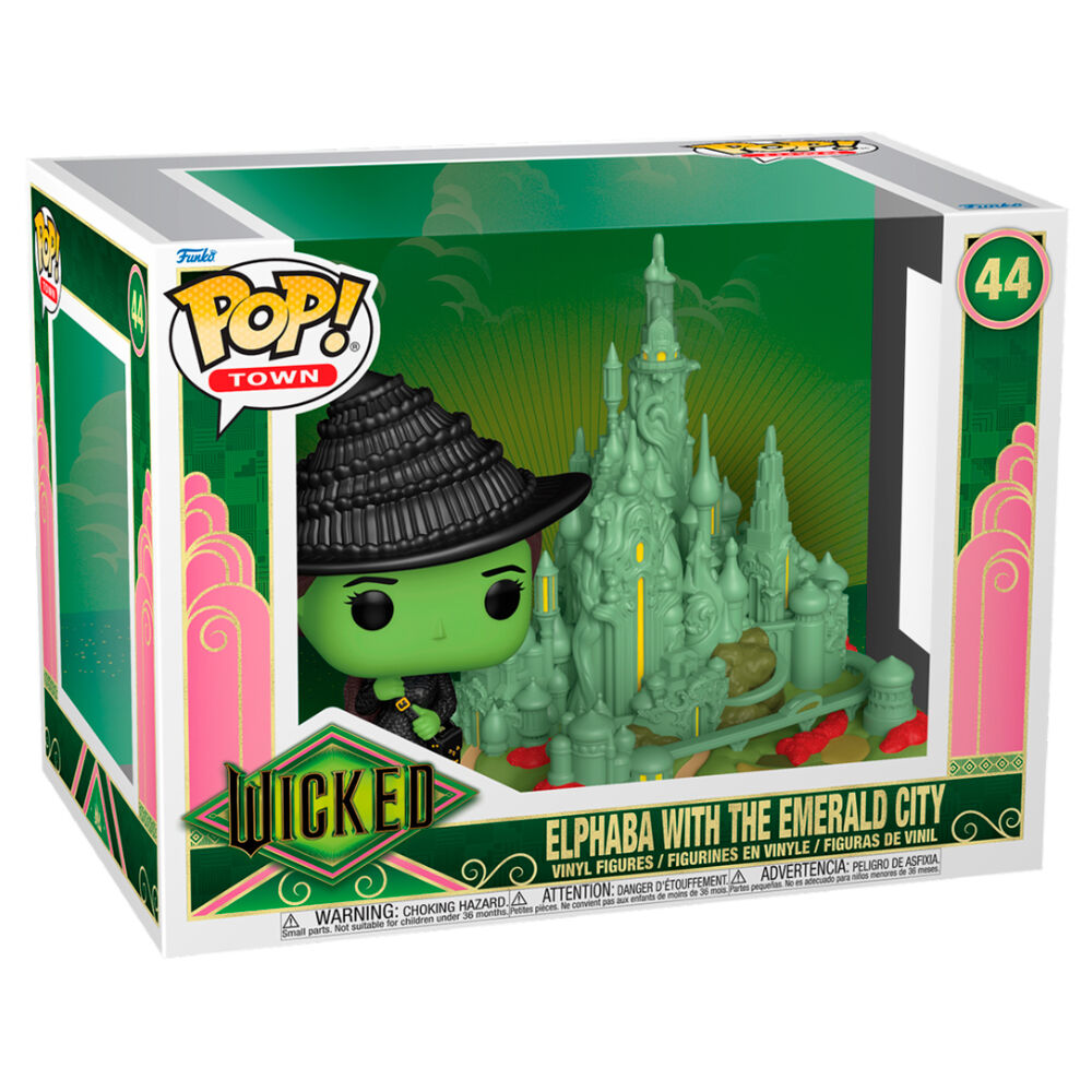 * PRÉ-RESERVA * Funko POP! Town Movies Wicked Elphaba With The Emerald City #44