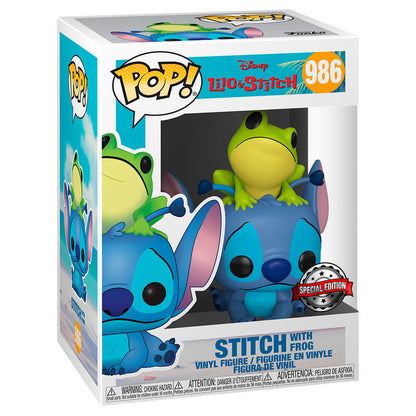 Funko Pop! Disney Lilo & Stitch Stitch with Frog Excusive #986