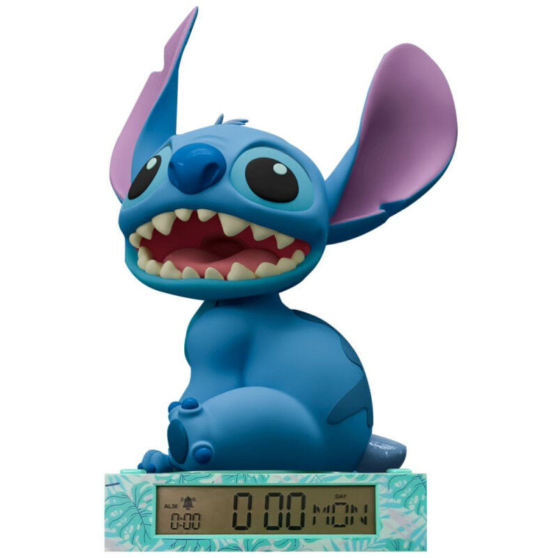 Kids Licensing Candeeiro 3D com despertador Stitch Disney
