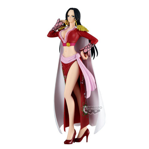 Figura de Boa Hancock de One Piece con brillo y glamour de Banpresto de 22 cm