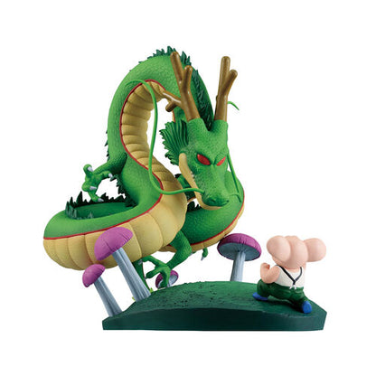 Figura Banpresto Dragon Ball Dragon History II Oolong y Shenron Ichibansho de 14 cm