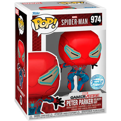 Funko Pop! Marvel Spider-Man 2 Peter Parker (Velocity Suit) Exclusive #974