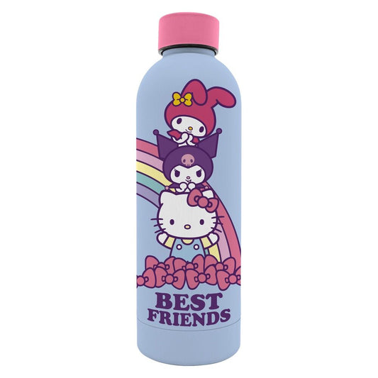 Botella de acero inoxidable Hello Kitty y sus amigos de 800 ml con licencia para niños