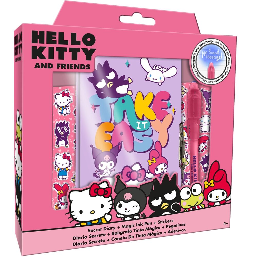Kids Licensing Diario + bolígrafo mágico Hello Kitty and Friends